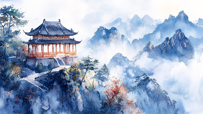 高清大图下载【趣麦麦图】水墨山水画81