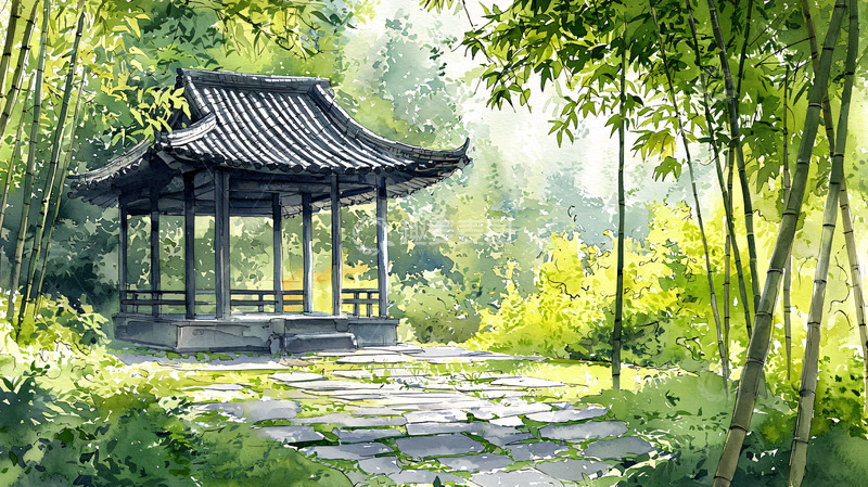 高清大图下载【趣麦麦图】水墨画风格