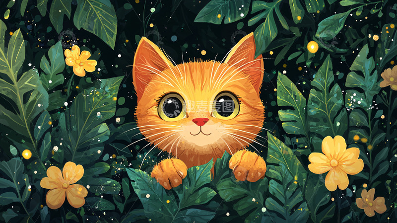 高清大图下载【趣麦麦图】橘猫
