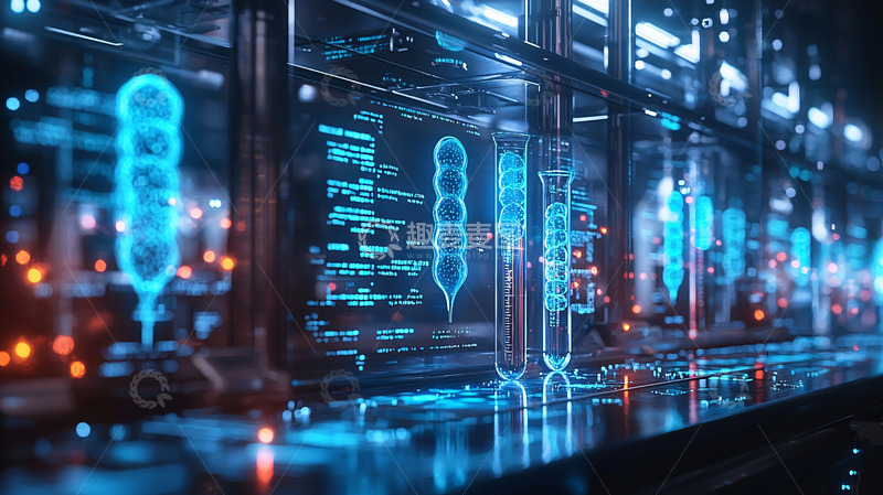 高清大图下载【趣麦麦图】未来科技实验室