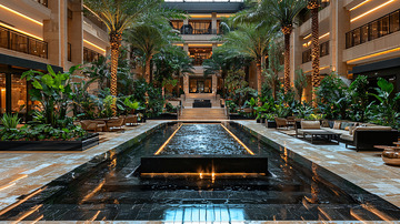 室内热带植物庭院