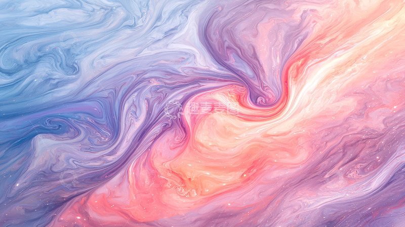高清大图下载【趣麦麦图】抽象水彩流动纹理