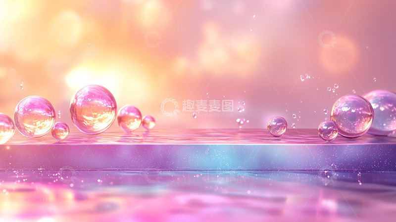 高清大图下载【趣麦麦图】梦幻泡泡背景1