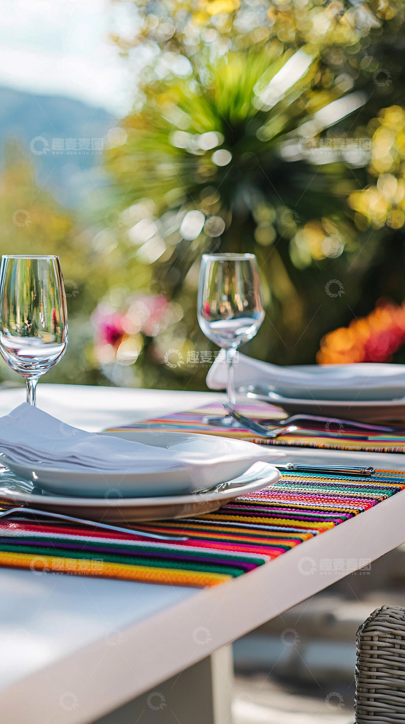 高清大图下载【趣麦麦图】户外餐桌摆设