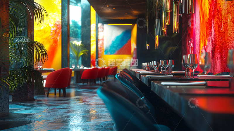 高清大图下载【趣麦麦图】高级餐厅室内设计