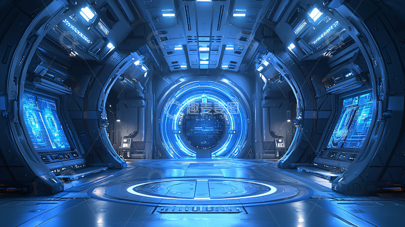 高清大图下载【趣麦麦图】未来科技传送门内部
