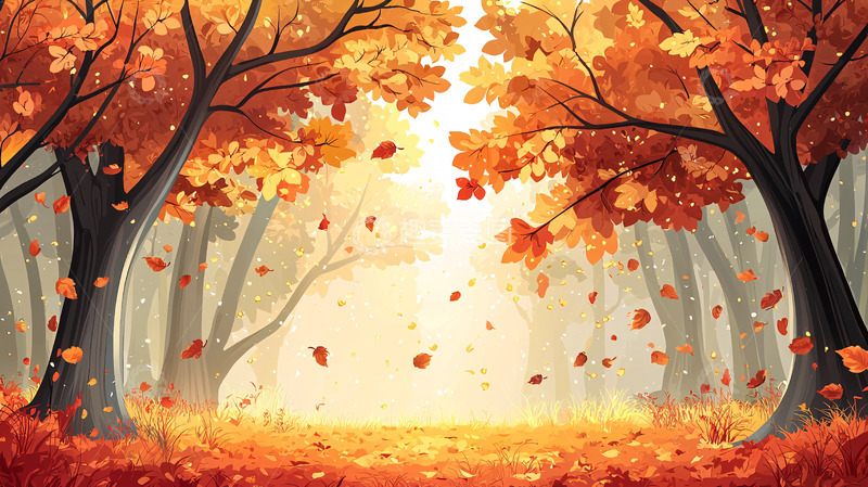 高清大图下载【趣麦麦图】秋日森林