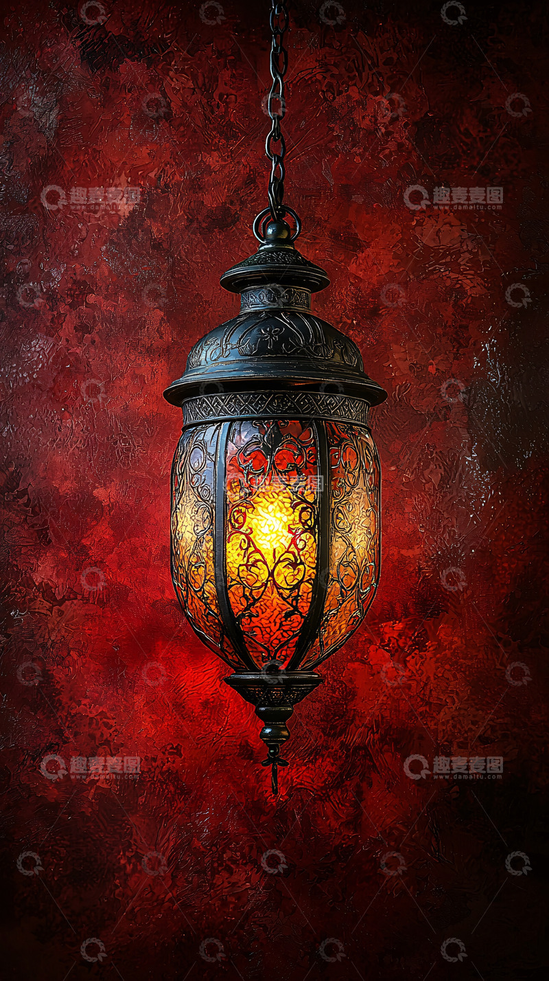 高清大图下载【趣麦麦图】复古风格的灯笼