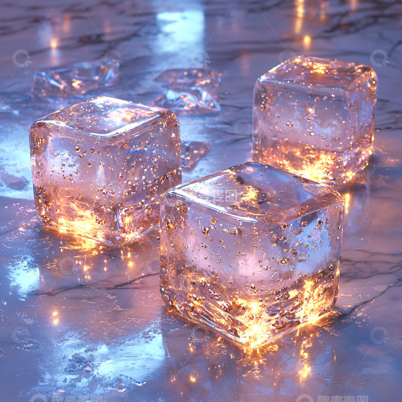 高清大图下载【趣麦麦图】晶莹剔透的冰块