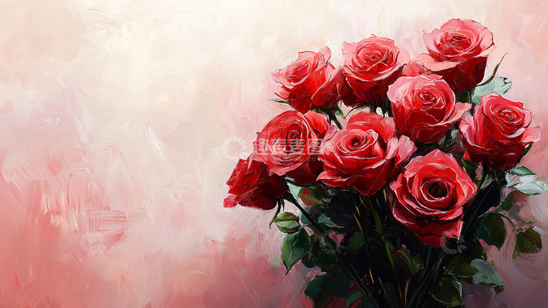 高清大图下载【趣麦麦图】红玫瑰花束