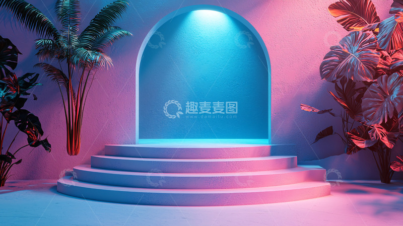 高清大图下载【趣麦麦图】蓝色背景