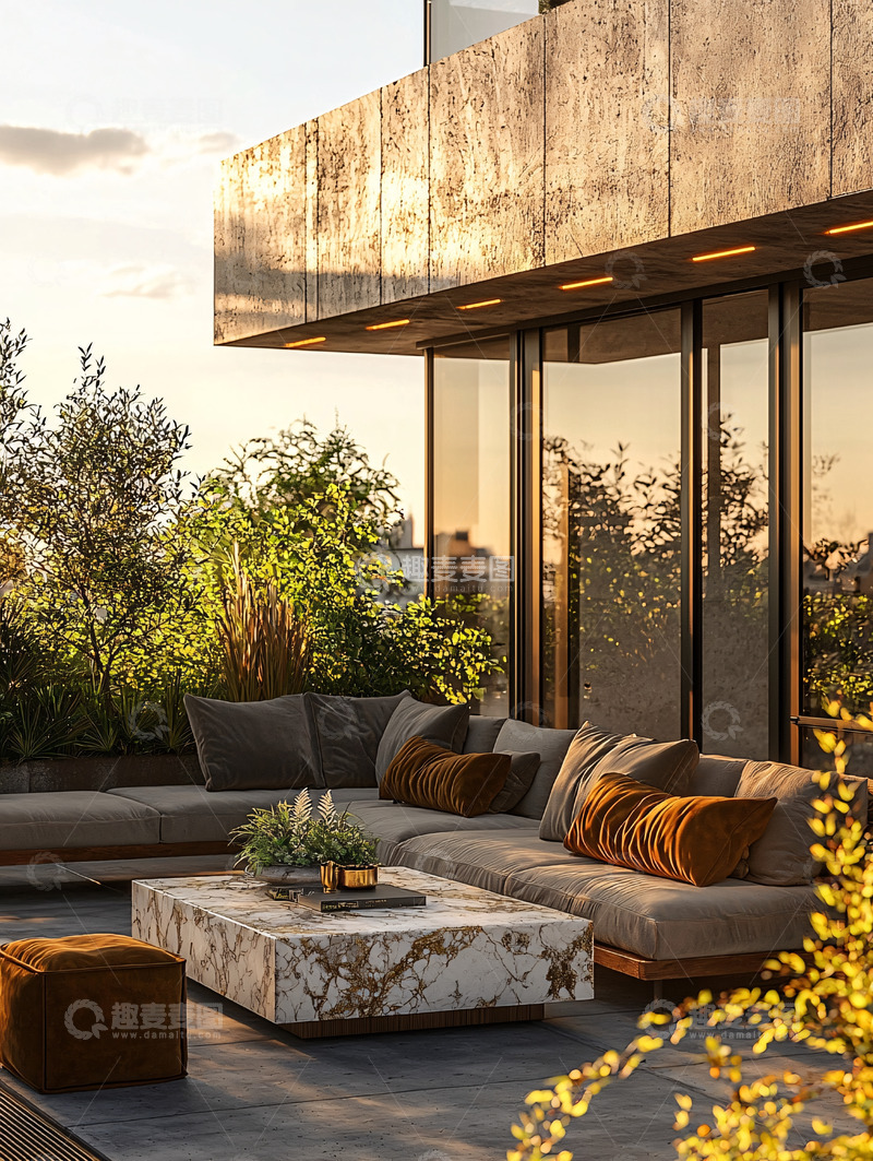 高清大图下载【趣麦麦图】现代风格户外阳台