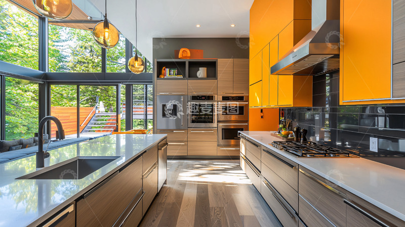 高清大图下载【趣麦麦图】现代化厨房设计