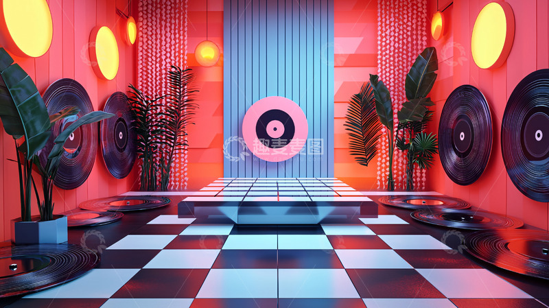 高清大图下载【趣麦麦图】复古唱片室