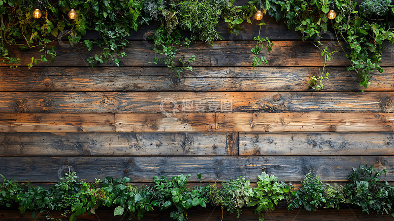 高清大图下载【趣麦麦图】绿植背景墙