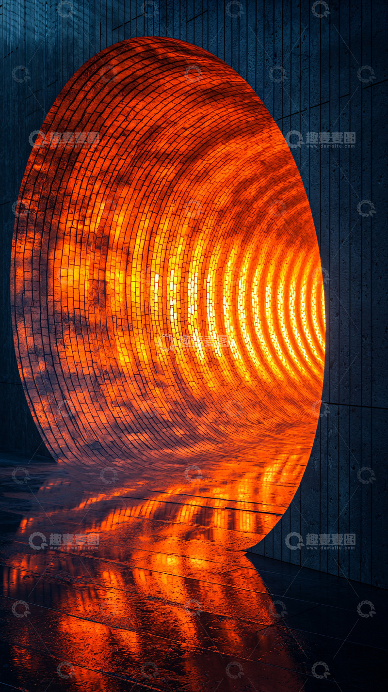 高清大图下载【趣麦麦图】光影隧道