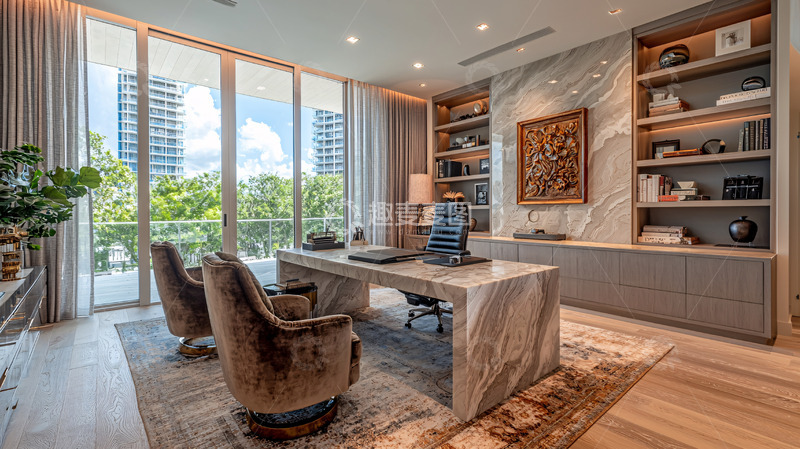 高清大图下载【趣麦麦图】豪华现代办公室室内