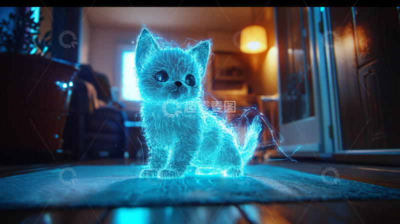 高清大图下载【趣麦麦图】蓝光小猫