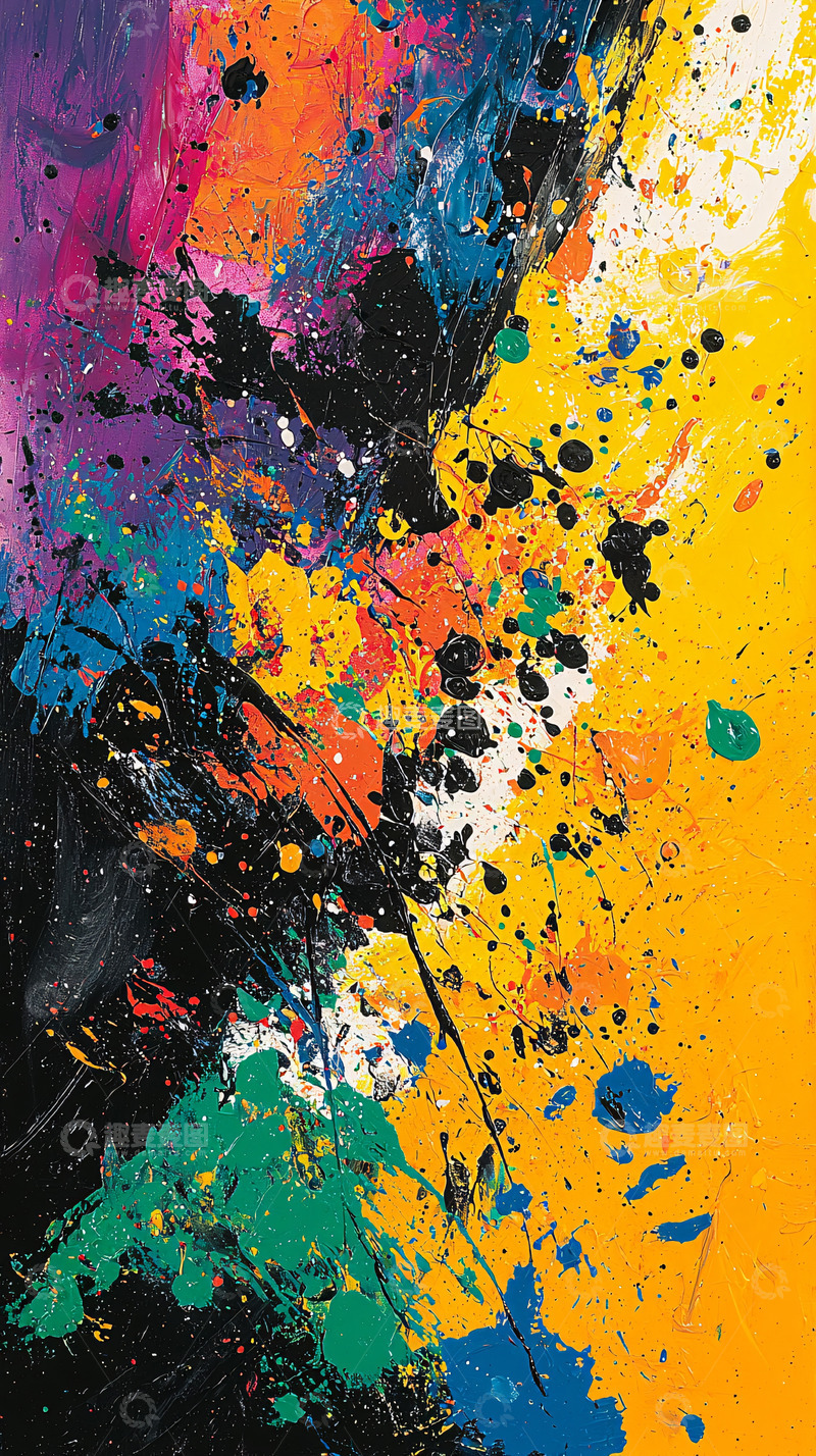 高清大图下载【趣麦麦图】抽象油画