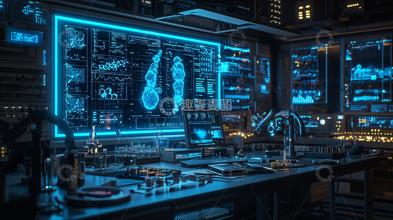 高清大图下载【趣麦麦图】未来科技实验室