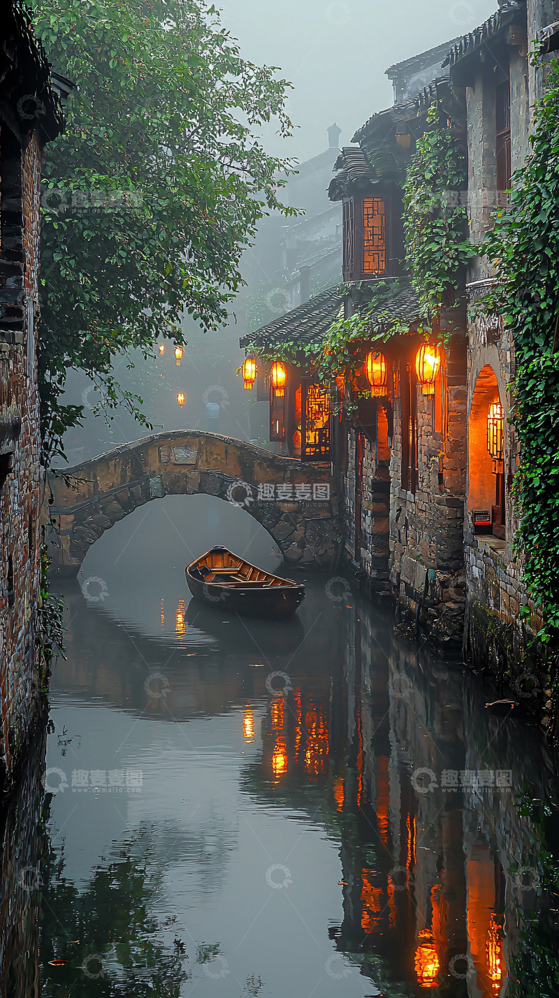 高清大图下载【趣麦麦图】水墨江南