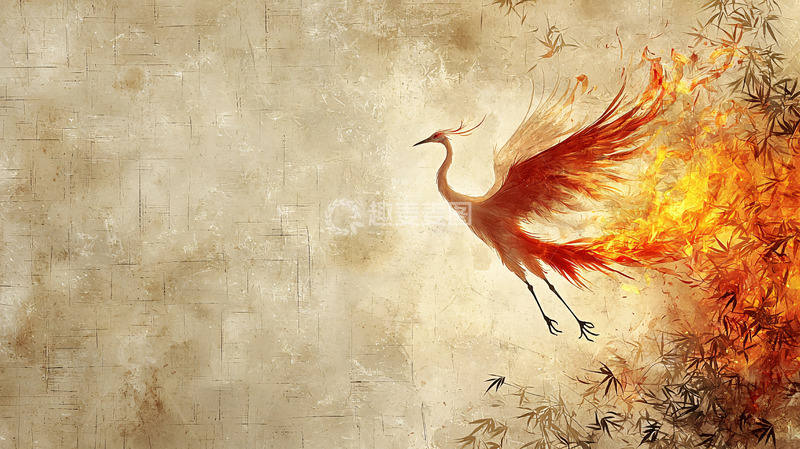高清大图下载【趣麦麦图】浴火凤凰涅槃重生