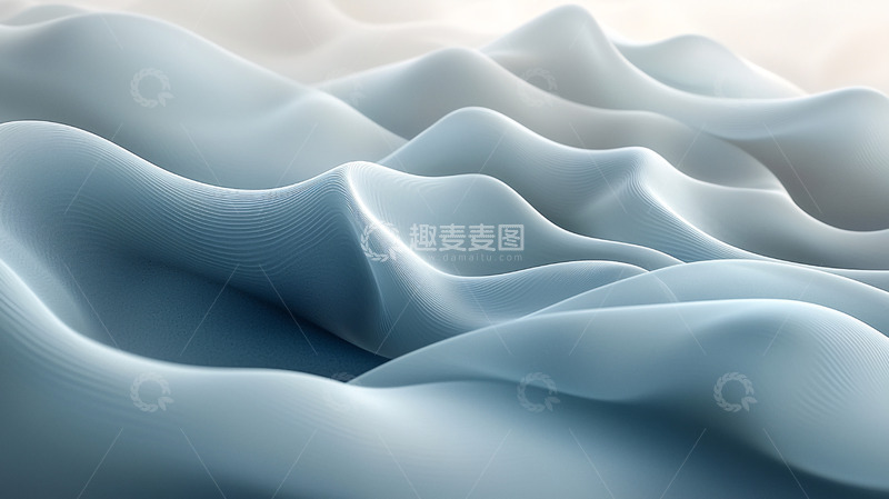 高清大图下载【趣麦麦图】抽象蓝色波浪
