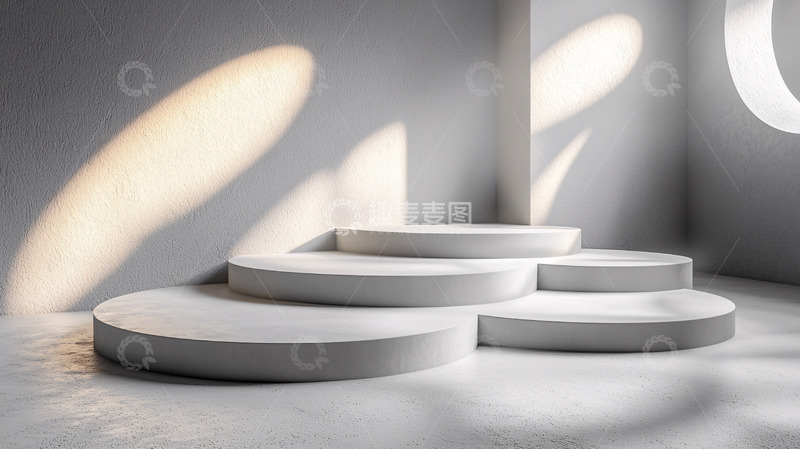高清大图下载【趣麦麦图】极简风格圆形展示台