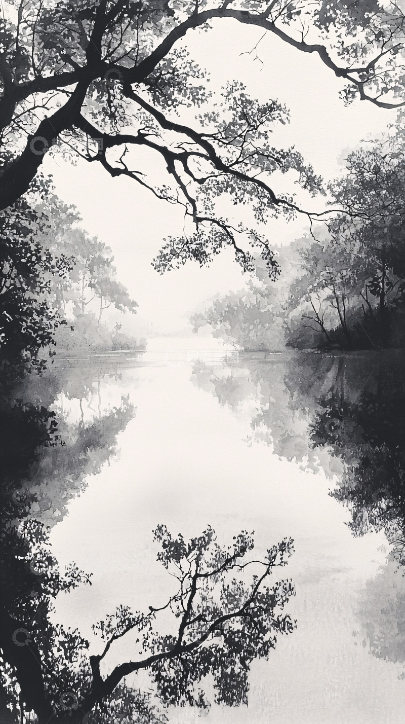 高清大图下载【趣麦麦图】黑白