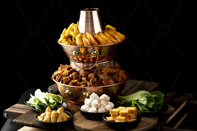 高清大图下载【趣麦麦图】火锅双层火锅鸡1