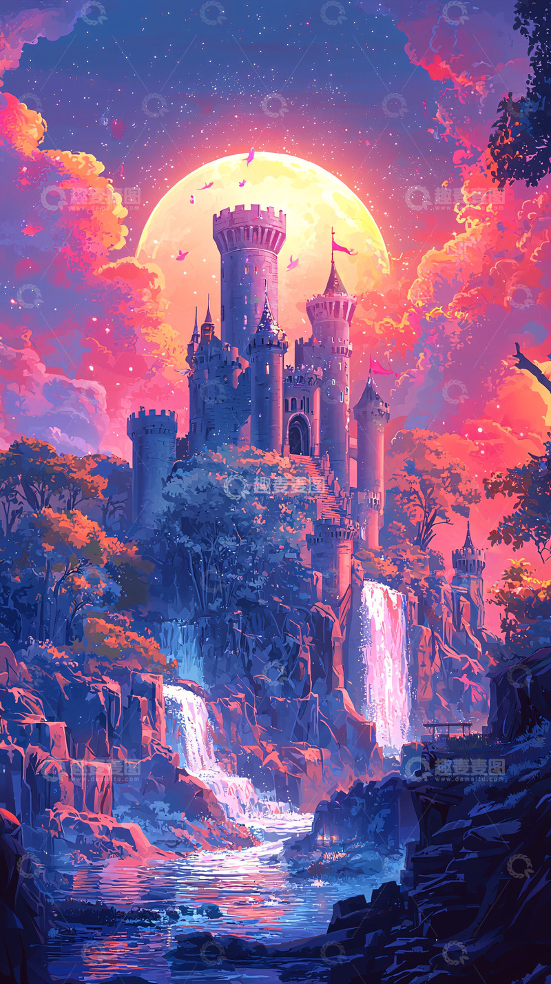 高清大图下载【趣麦麦图】梦幻城堡