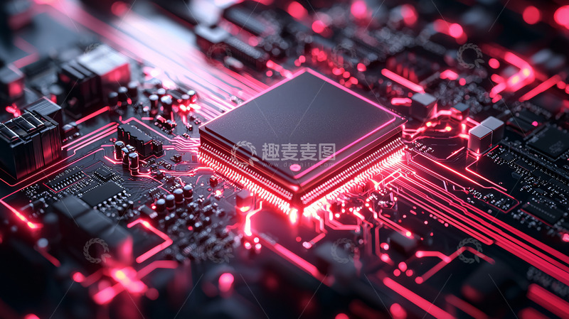 高清大图下载【趣麦麦图】高清芯片特写