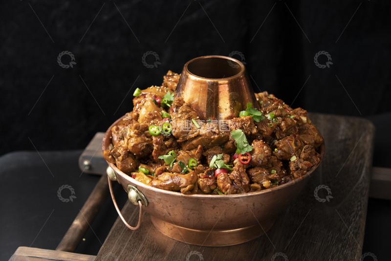 高清大图下载【趣麦麦图】排骨鸡双拼锅1