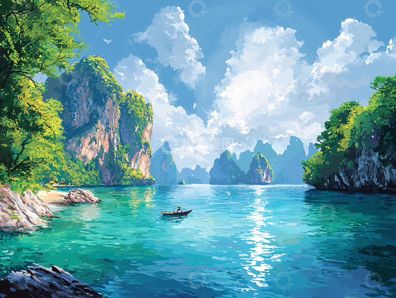 高清大图下载【趣麦麦图】碧海蓝天