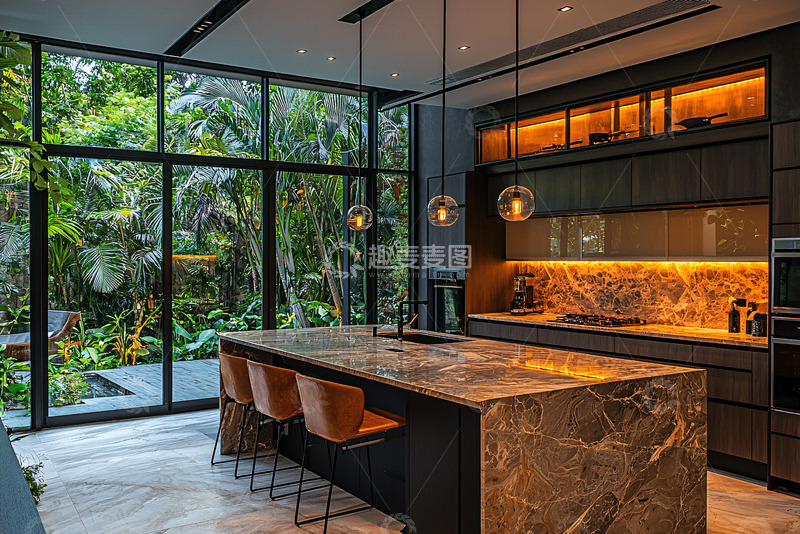 高清大图下载【趣麦麦图】现代风格厨房