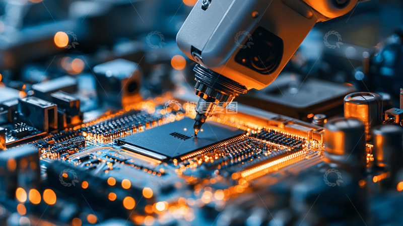 高清大图下载【趣麦麦图】机器人精密操作芯片