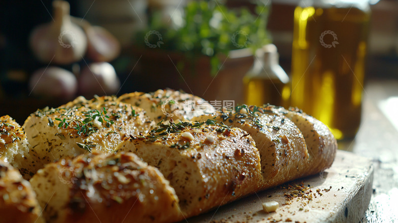 高清大图下载【趣麦麦图】蒜香面包