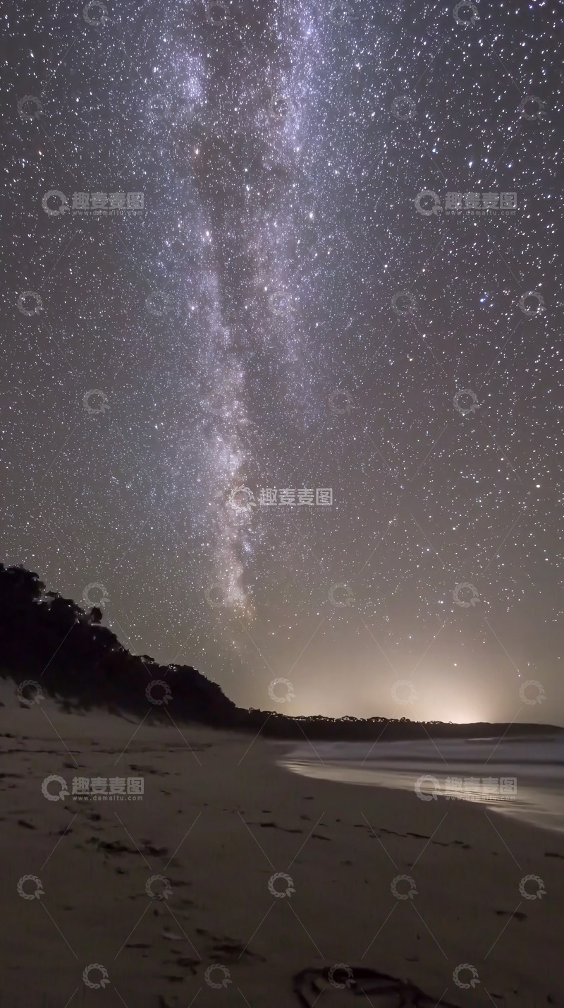 高清大图下载【趣麦麦图】星空大海
