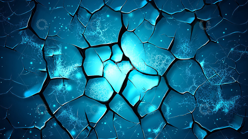 高清大图下载【趣麦麦图】深蓝色裂纹背景