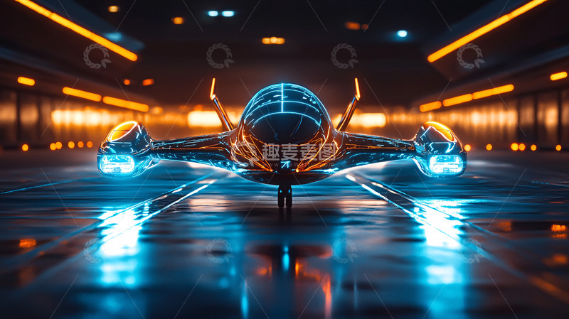 高清大图下载【趣麦麦图】未来科技飞船5