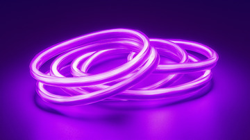 紫色霓虹灯管