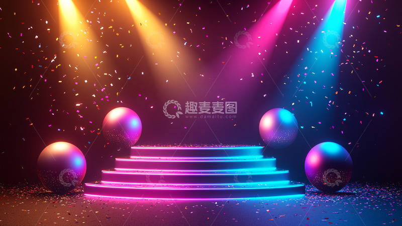 高清大图下载【趣麦麦图】舞台灯光3
