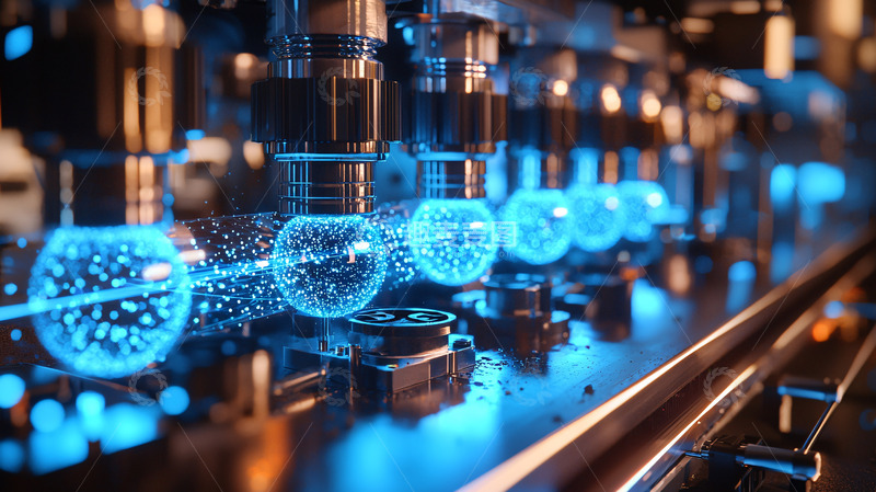 高清大图下载【趣麦麦图】未来科技感工业生产线