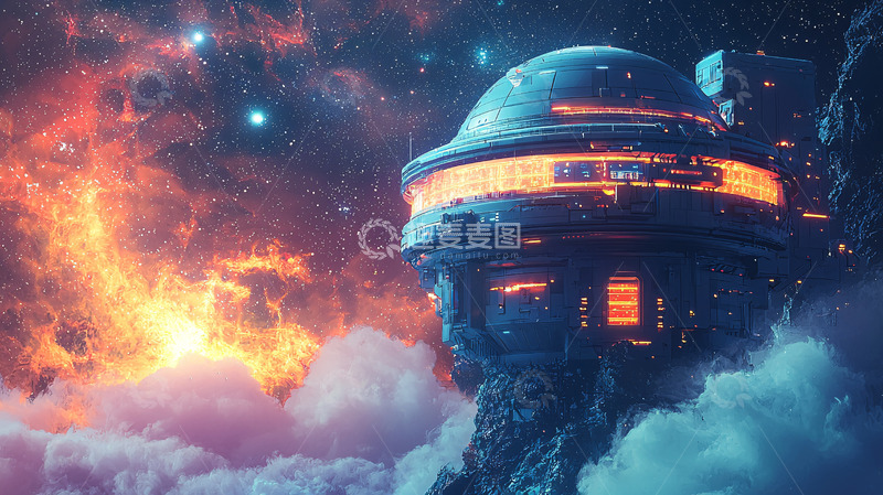 高清大图下载【趣麦麦图】宇宙飞船