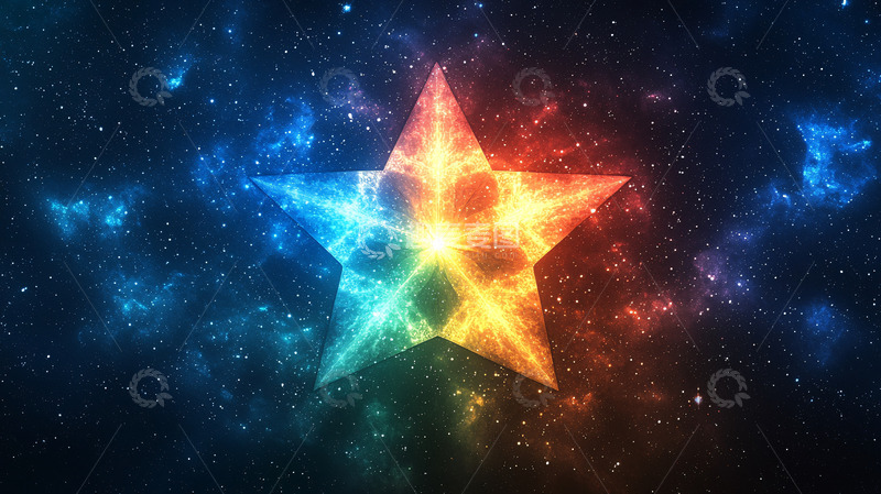 高清大图下载【趣麦麦图】星光璀璨的星形图案