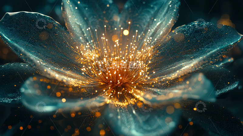 高清大图下载【趣麦麦图】梦幻发光花朵