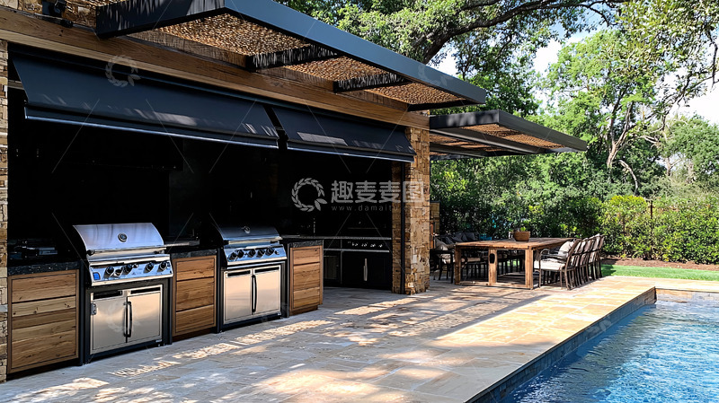 高清大图下载【趣麦麦图】户外烧烤区