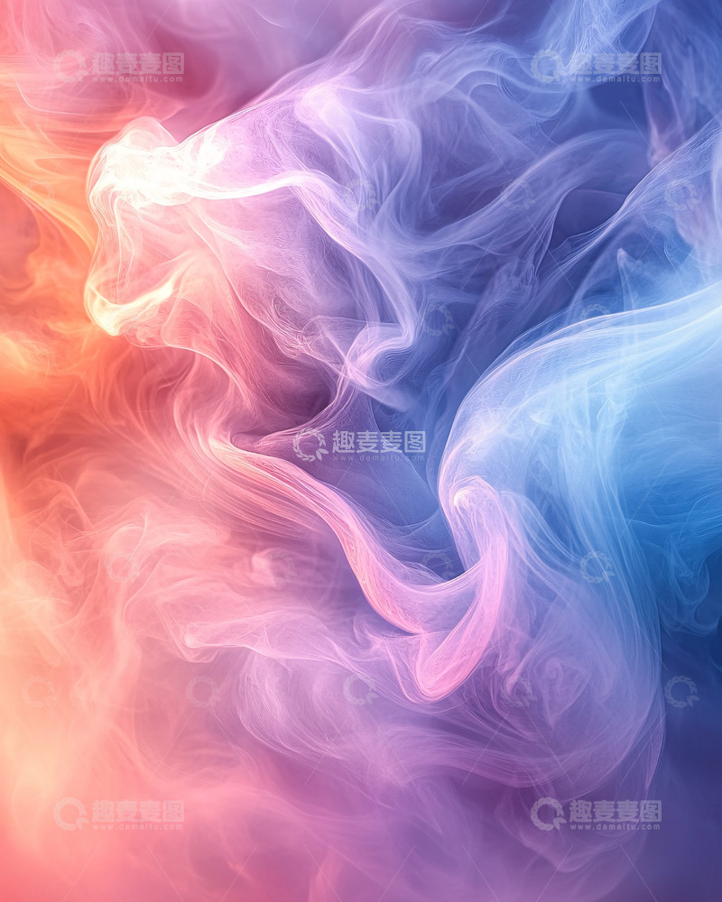 高清大图下载【趣麦麦图】彩色烟雾背景