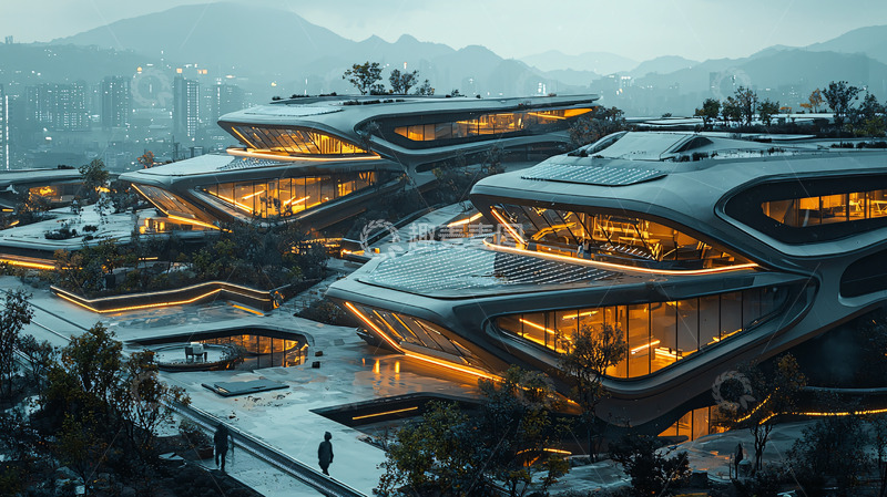 高清大图下载【趣麦麦图】未来都市建筑