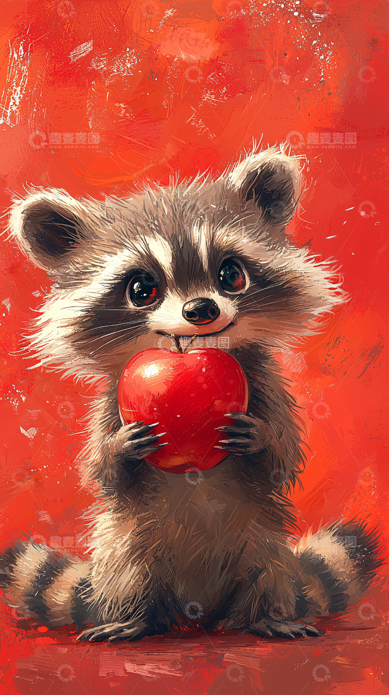 高清大图下载【趣麦麦图】红色背景